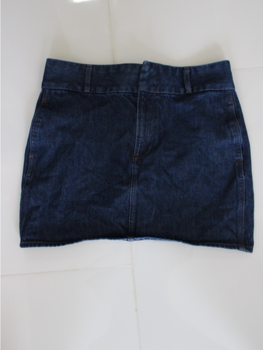 Express Dark Blue Denim Mini Skirt